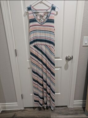 Maurices Striped  Maxi Dress